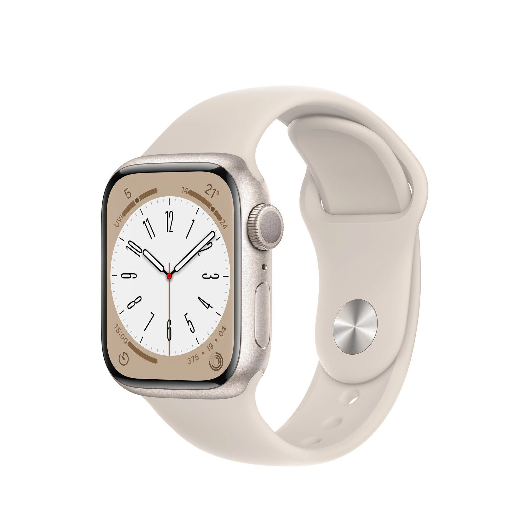 Apple Watch Series 8 GPS 45mm Starlight Aluminium Case w. Starlight S. Band - S/M (MNUP3) б/у